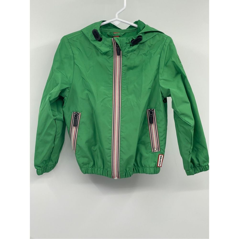 Hunter Jacket Packable Shell Element Kids Boys Girls Size Age 3-4 Green Hooded